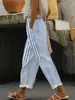 Primavera Verano 2026 Ropa de Mujer Transfronteriza Amazon AliExpress Moda Europea Americana Estampado Digital Pantalones Casuales Rectos para Mujer