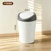 BNBS Fábrica Directa Cubo de Basura con Tapa abatible Tapa a prueba de polvo Hogar Hotel Oficina Contenedor de Residuos de Plástico