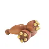 Latón Pequeño Flor de Loto Tirón Muscular Facial Masajeador Facial Belleza Facial Acupuntura Cuidado de la Piel Herramienta Raspado Columna Cervical Universal
