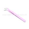 Pinças Coloridas Atacado Pinças Pontiagudas de Aço Inoxidável Clipe para Manual DIY Feito à Mão Pinças de Cílios de Borda Arredondada Pinças de Cotovelo para Remoção de Pelos