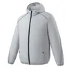 Ventilador de Resfriamento de Verão Roupas Refrigeração Ar Condicionado Roupas Finas Masculinas de Manga Longa Roupa Protetora Solar para Casais Roupas de Trabalho Casuais para Trabalhadores