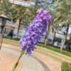 Impatiens Francês Grande Impatiens Roxo Azul Grande Delphinium Violeta Decoração de Casamento Flores Falsas Atacado