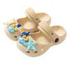 Sapatos Perfurados Infantis Verão Meninas Interno Casa Exterior Antiderrapante Solado Macio Princesa Bebê Desenho Animado Sandálias Fofas