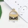 Accesorios para Joyería DIY Goteo de Aceite Estilo Clásico Chanel Moda Labial Lazo Bolso Pendientes Collar Colgante Llavero