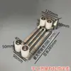 Marco de Puerta Deslizante Eléctrica Fijo Sin Oscilación Rueda de Sujeción Rodillo Guía de Posicionamiento de Nylon en Cuatro Ruedas Parachoques Trasero de Acero Inoxidable