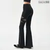 Pantalones de Pierna Ancha Sin Vergüenza Huecos Transpirables Pantalones de Tiburón Otoño Cintura Alta Levanta Glúteos Adelgazantes Ropa Deportiva de Yoga para Mujer