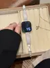 Correa de Metal de Cobre Puro con Circonita de Diamante Completa Adecuada para Apple Watch iWatch Décima Segunda Generación 11/10