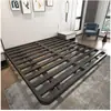 Cama Flotante Minimalista Famosa en Internet 1.68m Marco de Cama Doble de Hierro Estilo Italiano de Lujo Ligero Marco de Cama de Hierro para Apartamento