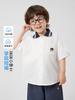 Camisa de Manga Corta para Niños Europeos Derecha Algodón Puro Ropa de Verano Ropa para Niños Ropa para Niños Bebé Camisa Blanca Top Verano