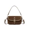 Bolsa Sela Retro Popular Portátil para Mulheres deste Ano 2025 Outono Nova Bolsa de Ombro Único Transversal Estilo Fosco