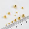 Hezhong Chapado en Cobre Color Oro Real de 14K Conservador del Color Cuentas Espaciadoras Hechas a Mano para DIY Collares Pulseras Cuentas Sueltas Cuentas Espaciadoras Accesorios Cuentas Doradas