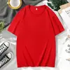 Atacado do Fabricante 180g Algodão Penteado Cvc Camisas Culturais, Camisetas de Gola Redonda Manga Curta, Uniformes de Eventos Impressos Personalizados, Marca da Moda