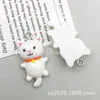 Colgante de Resina de Gatito Mini Lindo y Lindo Colgante Pendiente Hecho a Mano DIY Pendientes Collar Llavero Accesorios de Joyería