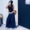 Traje de verano para niñas 2025 Moda para niñas Estilo coreano Elegante Chaleco de cuello de seda de hielo Pantalones de manga corta