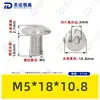 Tornillos de Acero Inoxidable 304 de Cabeza Plana Grande con Cuadrado Interior Guangdong Estándar Tornillos de Cabeza de Paraguas con Cuadrado Interior M2M3M4M5M6M8M10