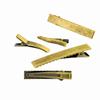 Pinza de pico de pato grueso de Guangdong de 6 cm, pinza para el cabello vintage de 4,6 cm, accesorios para el cabello DIY, pinza inferior de metal, accesorios para el cabello de tela