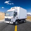 Caminhão Refrigerado de Placa Azul Sinotruk 4,2m Bom Efeito de Isolamento Durável Transportador de Cadeia Fria