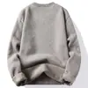 Suéter Grueso de Punto Cálido con Forro de Polar de Cuello Redondo para Hombre, Colección Otoño/Invierno 2026
