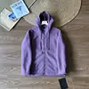 Capas para exteriores en otoño e invierno: chaqueta unisex con capucha gruesa, cierre completo, forro polar de doble cara. 13653