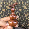 Pingente Chaveiro de Cabacinha de Jujuba Natural Atingida por Raio Polido à Mão Portátil
