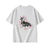 Camiseta Feminina Branca de Algodão Puro com Gola Redonda e Mangas Curtas, Novo Estilo de Verão, Design Americano, Roupa Externa Casual, Blusa Solta Versátil