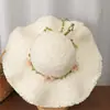 Nueva Colección de Sombreros de Paja Tejidos de Verano para la Playa: Sombrero de Sol de Ala Ancha, Sombrero Fresco de Protección Solar para Viajes