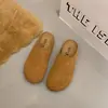 Sapatos Femininos Simples Birkenstock-Style com Solado Grosso para Uso Externo, Meio Chinelos Fechados, Sandálias Casuais Retrô Novos de Verão 2026