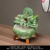 Tanque de Peces de Cerámica Adornos de Agua Corriente Fuente Pequeño Tanque para Peces Dorados Hogareño Recipiente Grande para Peces Sala de Estar Humidificación Decoración Paisajismo