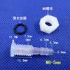 Conector Recto de Placa Semi-Penetrante con Conector de Manguera de Rosca M5~M16 con Tuerca y Junta tórica para Conexión Directa a Panel Divisor