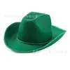 Sombrero de Vaquero con Borde Rosa, Sombrero de Vaquero Blanco con Borde Listo de Fábrica, Sombrero de Vaquero Negro con Borde Marrón Dick