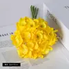 Pacote Transfronteiriço de 6 Hastes de Narciso Artificiais, Buquê Amarrado à Mão, Flores Artificiais, Decoração de Flores de Seda para Sala de Estar, Flores Artificiais