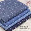 Tela de mezclilla lavada con estampado de Hello Kitty para ropa, bolsos, ropa de mascotas y muñecas, venta al por mayor desde el fabricante