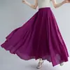 41 Colores Nueva Falda de Algodón y Lino Artística Plisada Línea A con Dobladillo Ancho para Mujer Primavera y Verano 2026