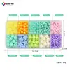 Caja transfronteriza de 10 compartimentos para collares hechos a mano, kit de cuentas para pulseras DIY, hilo para ensartar cuentas de pulseras, accesorios de joyería, cuentas