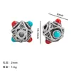 Acessórios de liga banhada a prata antiga real transfronteiriços pulseira DIY acessórios de joalheria suporte de flor espaçador pingente contas soltas atacado