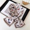 Bufanda Pequeña Larga Estrecha de Seda Fina Corea del Sur Bufanda Decorativa Otoño e Invierno Moda Cinta Combinación para Mujer Bufanda de Moda Elegante