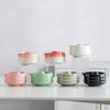 Batidor de Té Estilo Japonés Juego de Té de Cerámica Tazón de Matcha Set de Matcha Juego de Utensilios para Preparar Té Dinastía Song Juego de Ocho Piezas