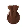 Bolsa de Veludo com Cordão em Forma de Cabaça Pequena Bolsa de Pano Bolsa para Embalagem de Joias Bolsa de Armazenamento Bolsa de Armazenamento de Joias Bolsa para Acessórios de Artesanato