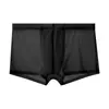 Roupa Íntima Masculina de Seda de Gelo Tamanho Grande Boxer Briefs para Homens Grandes Shorts Finos de Verão