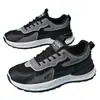 Zapatos de hombre de moda, zapatillas de malla transpirable, zapatos de papá casuales para hombre con suela gruesa que aumentan la altura, estilo popular de verano