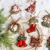 Nuevas Decoraciones Navideñas Retro Europeo Color Pintado Resina Colgante Corona Campanas Adorno de Ángel Adorno para Árbol de Navidad