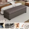 Banqueta de pé de cama estilo europeu, banco baú para armazenamento de guarda-roupa, banco de descanso, banco de armazenamento ao lado da cama do quarto, banco para trocar de sapatos, apoio para os pés