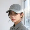 Nueva Gorra de Béisbol con Letras Estilo Coreano para Mujer, Versátil de Verano para Estudiantes, Marca de Moda, Gorra Japonesa de Copa Suave con Visera Solar