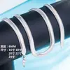 Venta al por mayor popular venta caliente joyería extranjera popular venta caliente plata 6m suave hueso de serpiente plano collar de serpiente venta directa a precio de fábrica de primera mano