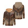 Chaqueta acolchada de algodón para mujer con estampado 3D de estilo étnico occidental transfronterizo europeo y americano 2024