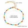 Pulseira de Miçangas Arco-Íris Flor Margarida Amazon Transfronteiriça para Mulheres, Pulseira Doce Estilo Coreano, Joia de Mão de Verão Atacado