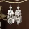 Pendientes de Pavo Real para Minorías Étnicas, Regalos Retro de Plata Miao Estilo Étnico, Accesorios de Pendientes Vintage de Imitación Plata