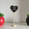 Mini Pizarra Vertical Pequeña Cafetería Decorativa Tarjeta de Marca de Reserva Marcador de Número de Mesa Tiza