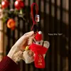 Buena Suerte en el Año Nuevo Bufanda de Felpa Llavero de Pony Mascota del Año del Caballo Colgante para Bolsa Decoraciones de Año Nuevo