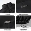 Jaqueta Curta de Algodão Acolchoada Quente de Couro PU Personalizada Estilo Outono/Inverno Casaco Gola Alta Simples Versátil Jaqueta Puffer